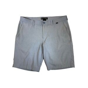 Travis Mathew Mens Size 36 Gray Golf Shorts Performance Stretch Flat Front